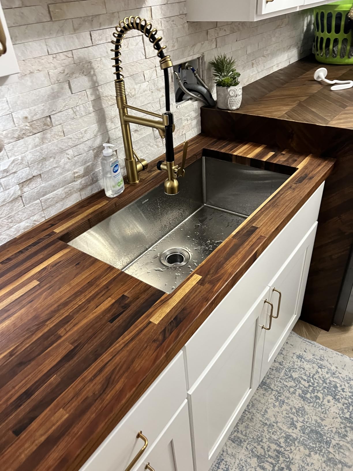 Lordear 27 Undermount Kitchen Sink 27X18 Inch Deep Single Bowl 16 Gauge Stainless Steel R10 Round Corner Under Counter Handmade Kitchen Sink Basin customer photo 2
