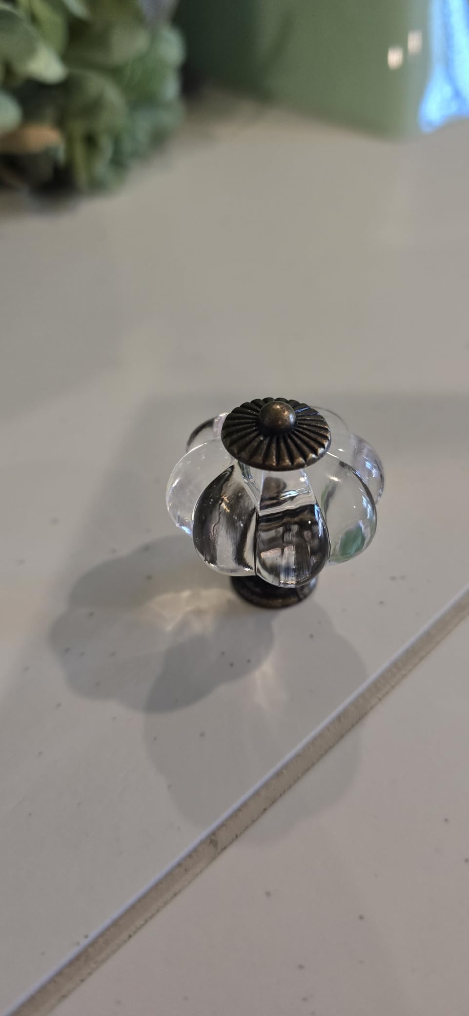 Acrylic Pumpkin Knobs, Clear Cabinet knobs Set of 10 Vintage Decorative Handles Pulls for Doors, Closet, Drawers, Dresser, Cupboard, Kitchen Furniture or Kids Room customer photo 2