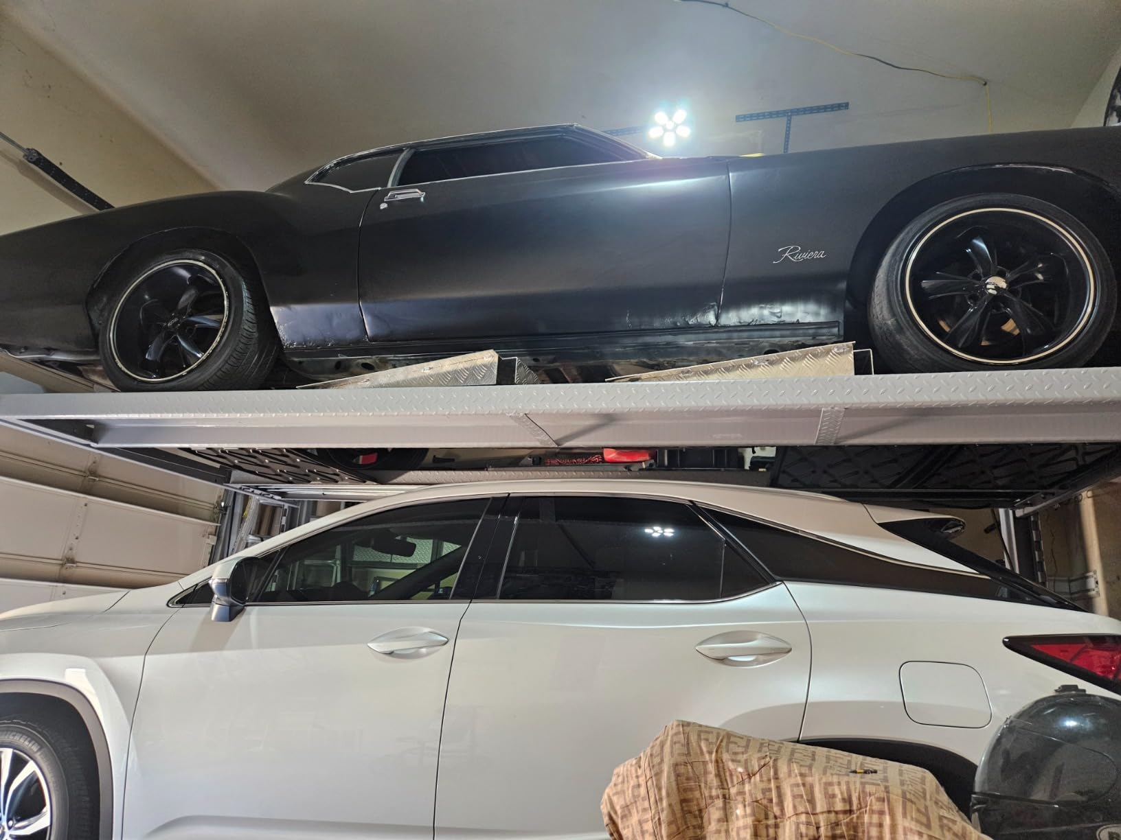 TRIUMPH NSS8TL 8000Lbs Taller Longer 4 Post Storage Service Car Auto Lift Truck Hoist customer photo 2
