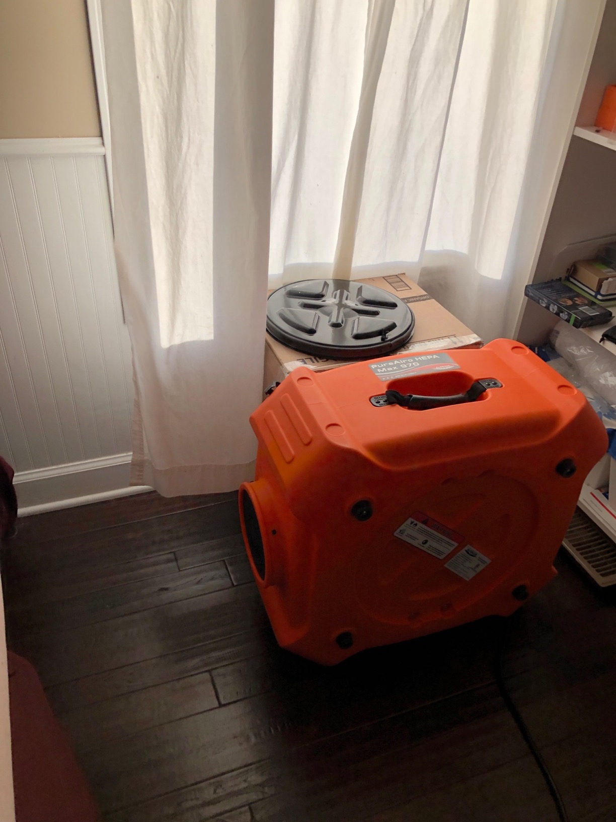 PureAiro HEPA Max 970 Air Scrubber with UV-C Light, 750CFM, Orange | 3-Stage Filtration System, GFCI Outlet, Water Damage Restoration Interior Decoration, Industrial, 10-Year Limited Warranty customer photo 1