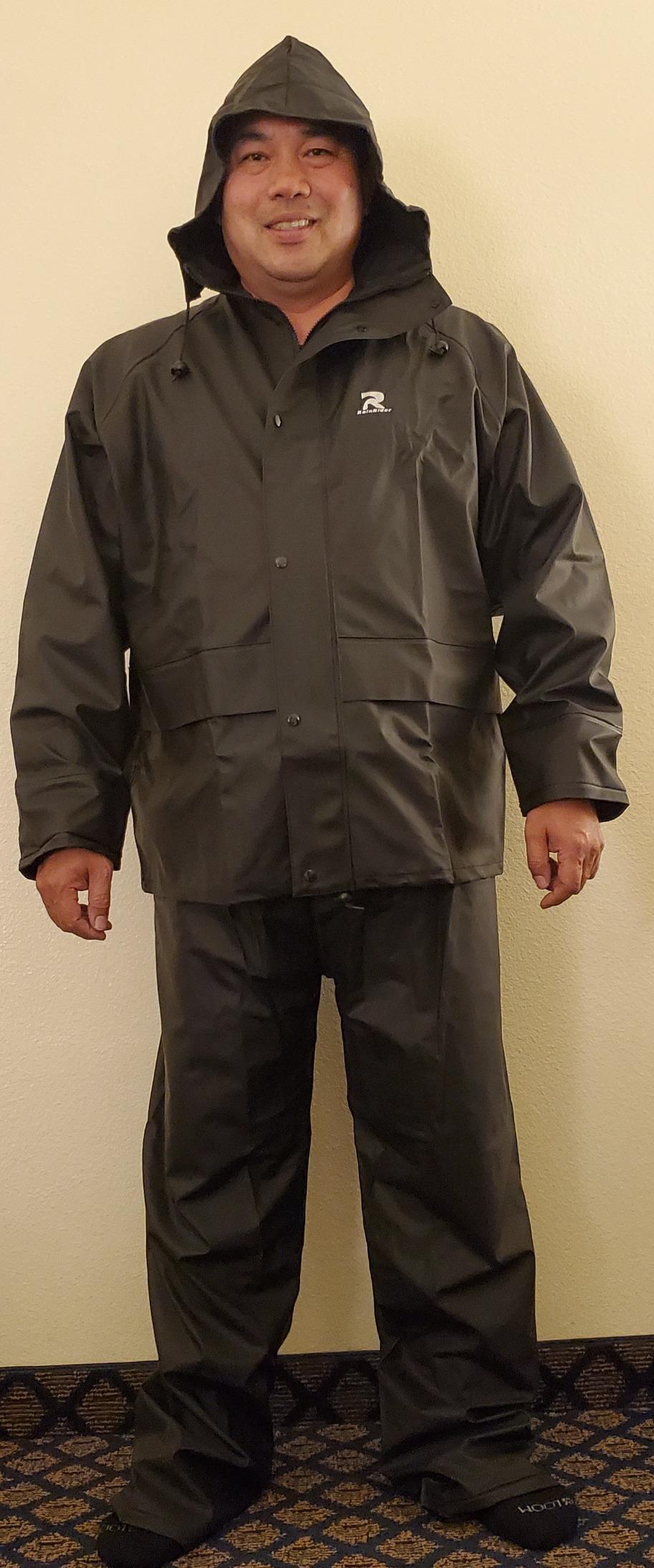 RainRider Rain Suits for Men Waterproof Rain Jacket Coat Pants Heavy Duty Women Fishing Rain Gear Workwear customer photo 1