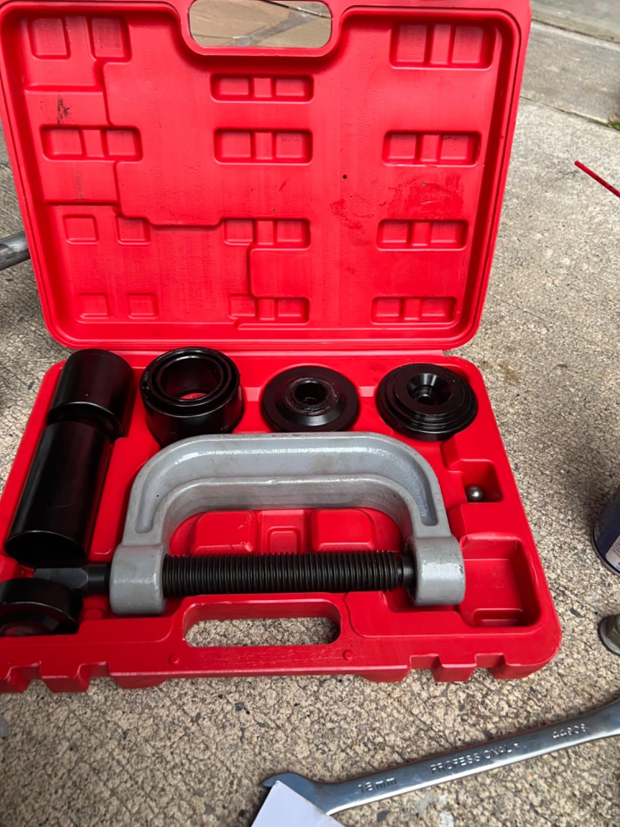DHA Ball Joint Press Removal Kit, Heavy Duty Ball Joint Installer Remover Service Tool, for Most 2WD and 4WD Cars Light Trucks customer photo 1