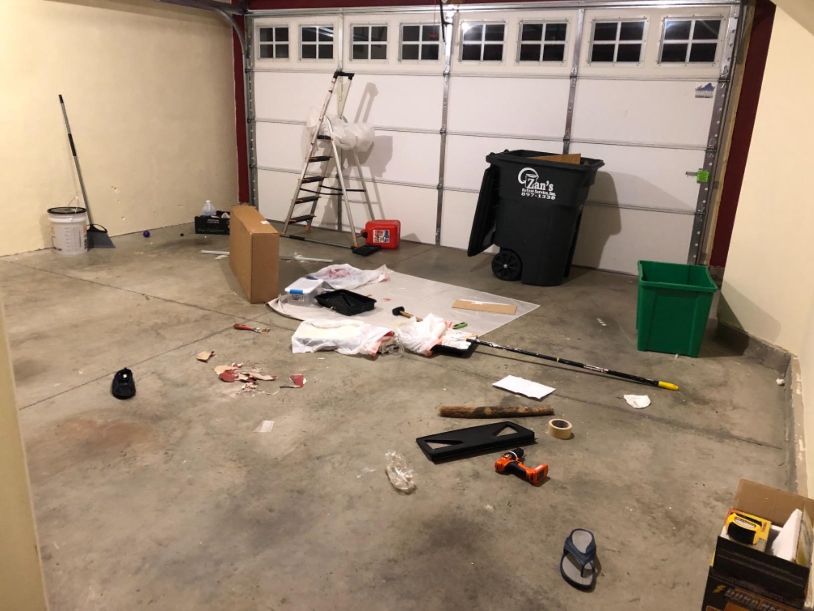 Dove Gray Epoxy Resin Coating 100% Solids, High Gloss for Garage Floors, Basements, Concrete and Wood, 3 Gallon Kit customer photo 2