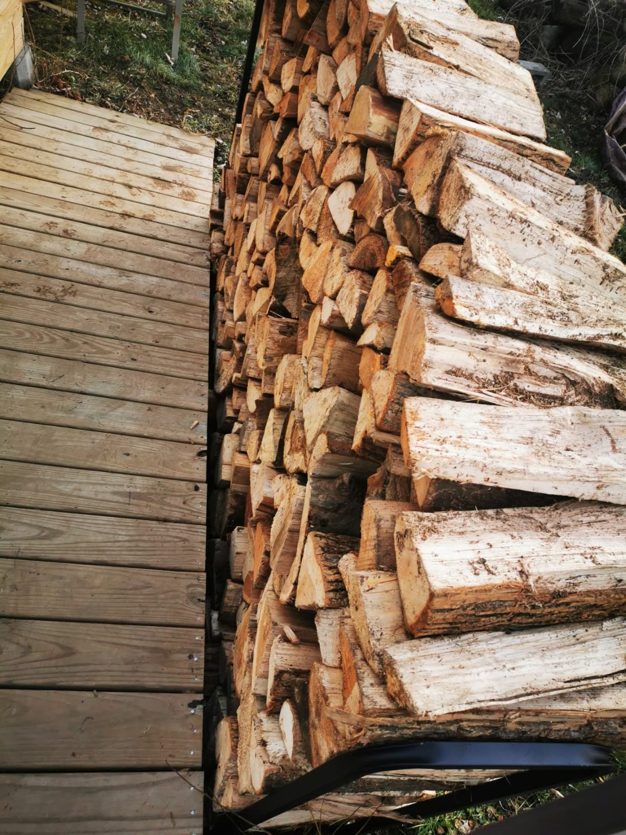 WALMANN 4ft Firewood Log Rack with Cover Outdoor, Heavy Duty Firewood Rack With Weather Resistant 600D Oxford Fabric Cover, Indoor/Outdoor Wood Racks for Fire Wood customer photo 1