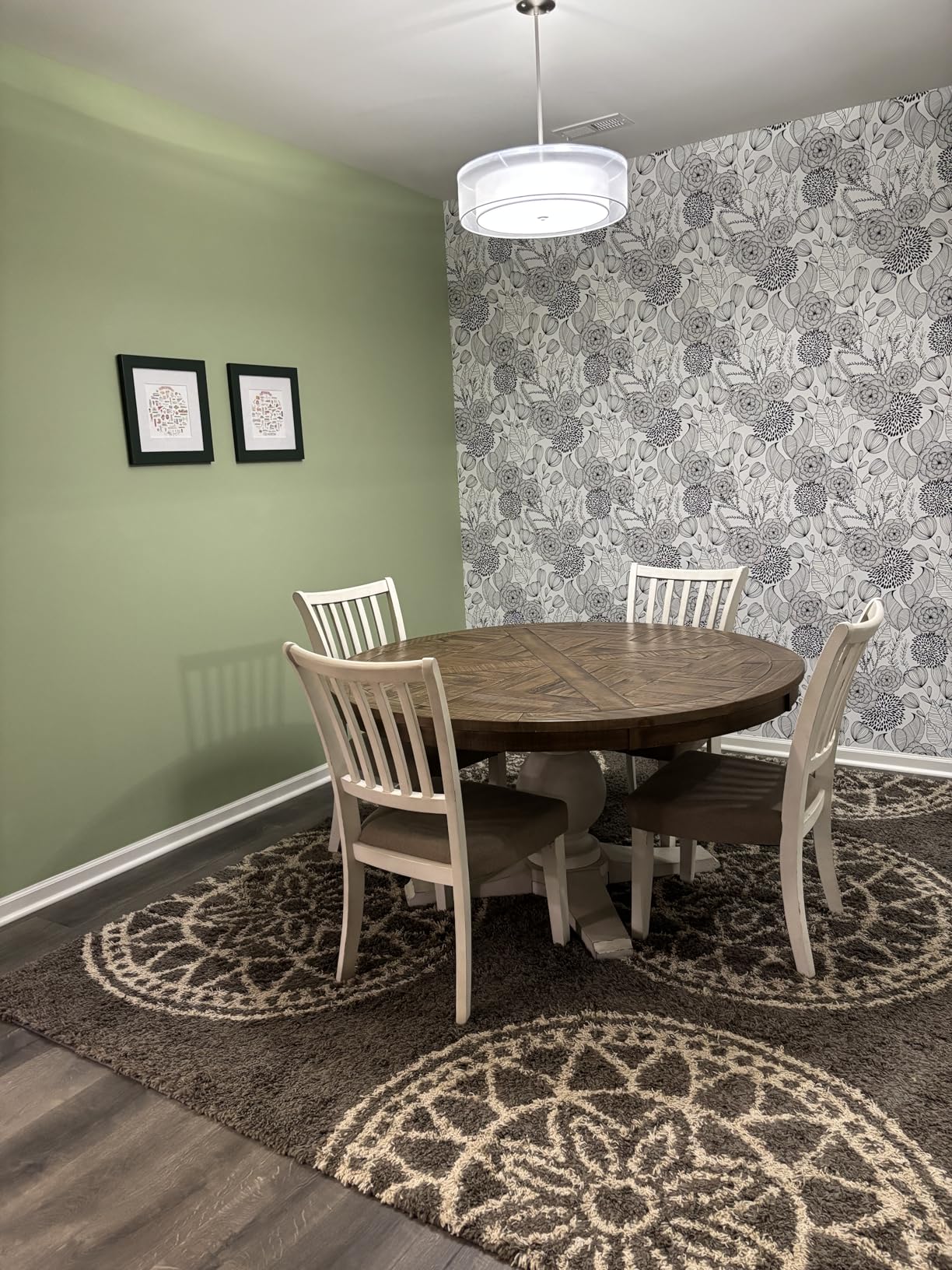 NuWallpaper by WallPops NUS3830 Navy Secret Garden Peel & Stick Wallpaper, Blue customer photo 2