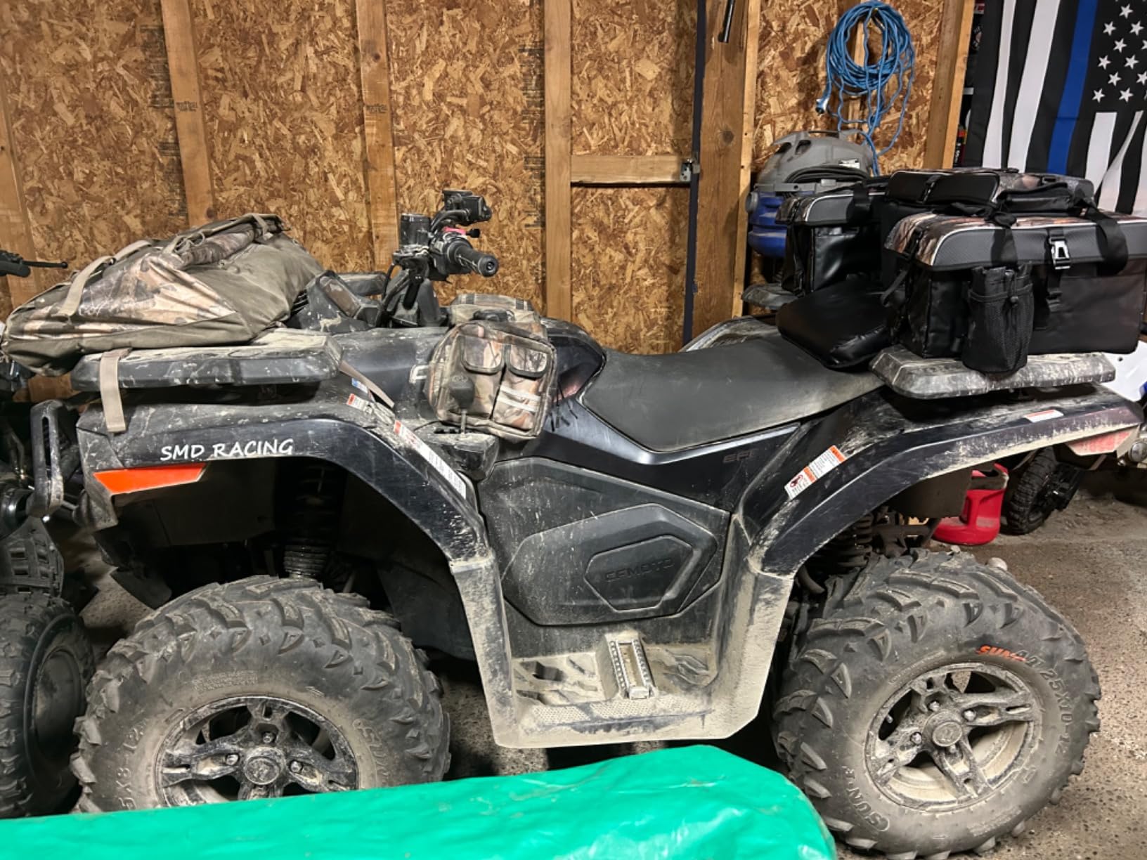 KEMIMOTO ATV Storage Bags with Cooler Bag, 76L Large ATV Bags Rear Rack Bag customer photo 2