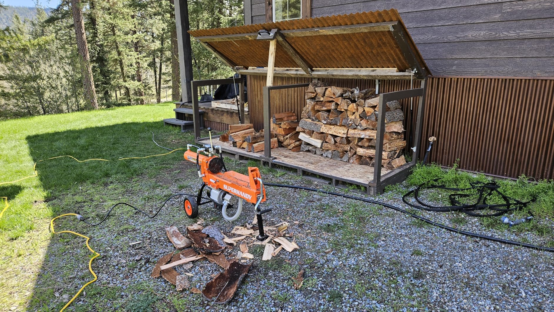 SuperHandy Hydraulic Log Splitter, 14 Ton customer photo 1