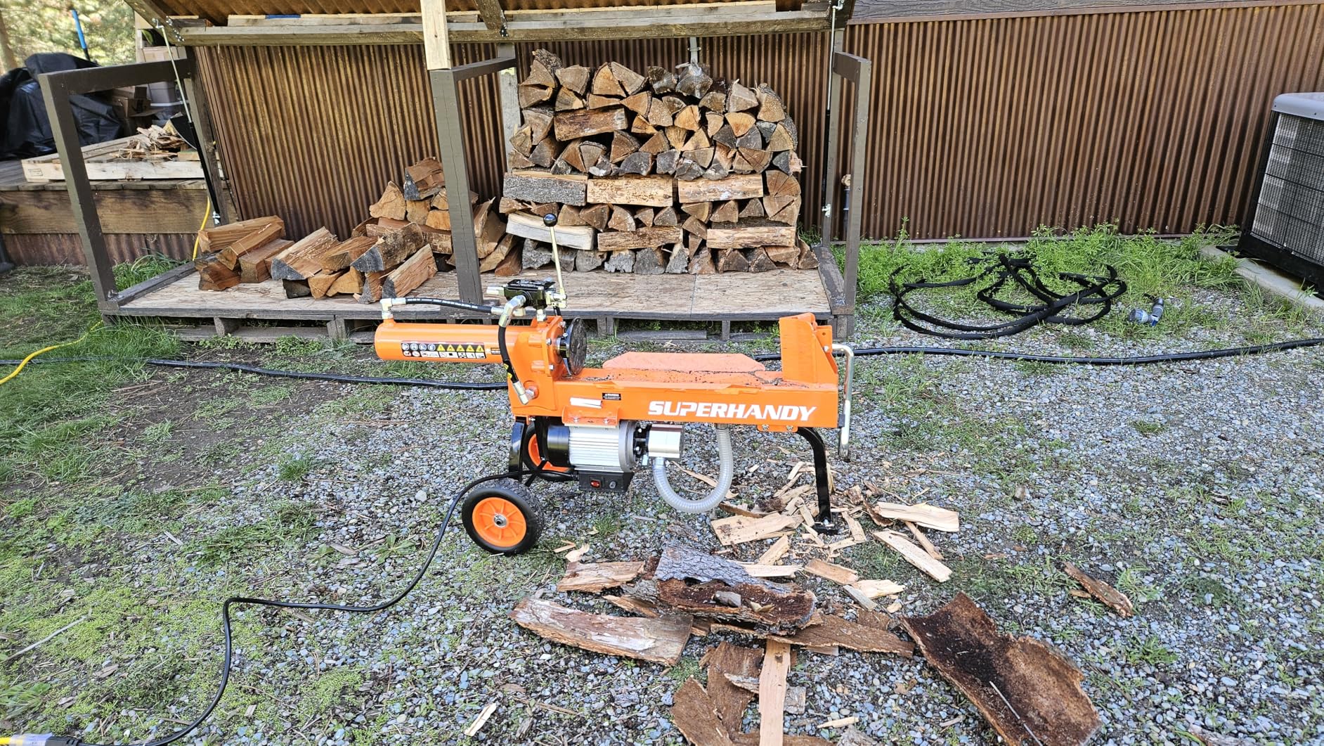 SuperHandy Hydraulic Log Splitter, 14 Ton customer photo 2