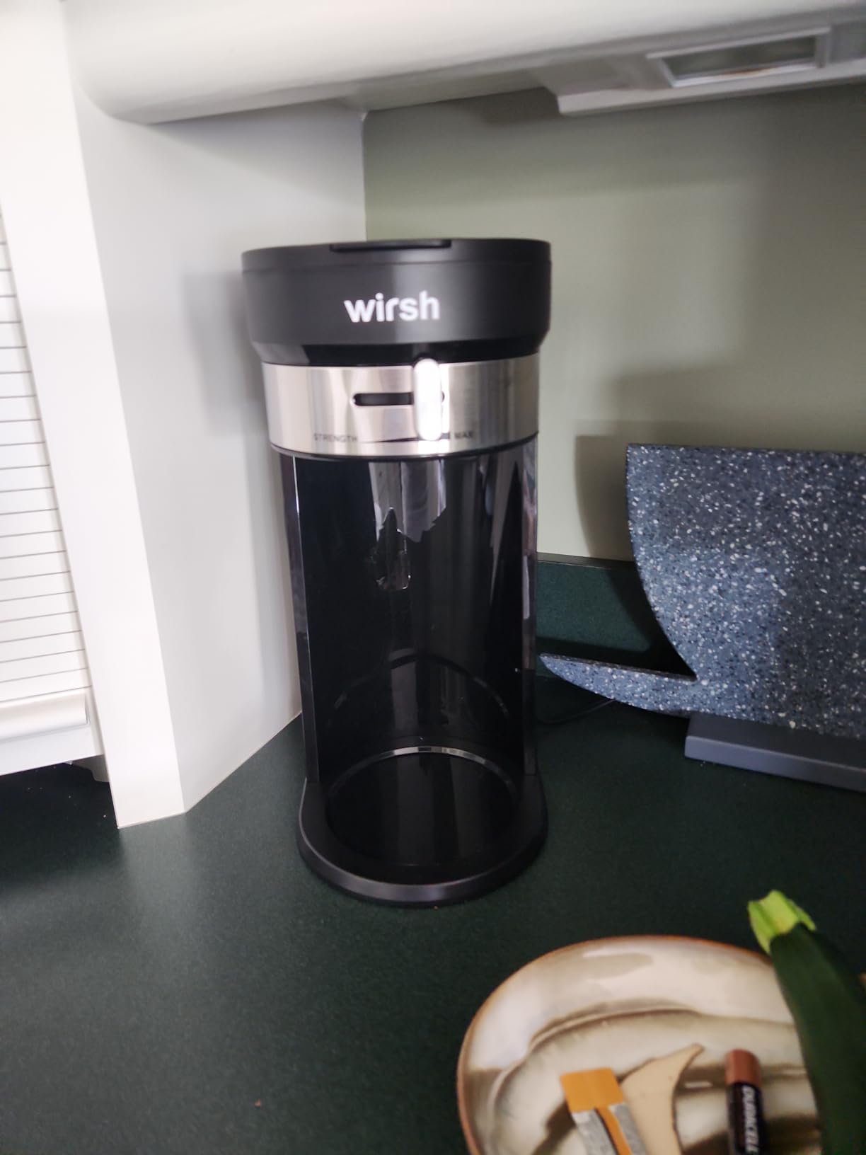 wirsh Iced Tea Maker with 3QT Pitcher, Iced Coffee Maker with Strength Control and Reusable Filter, Black customer photo 1