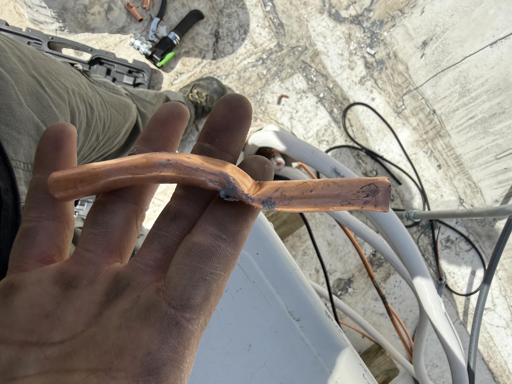 Air Conditioning Copper Tubing Pipe Extension Set, 100 Ft Copper Pipes 1/4