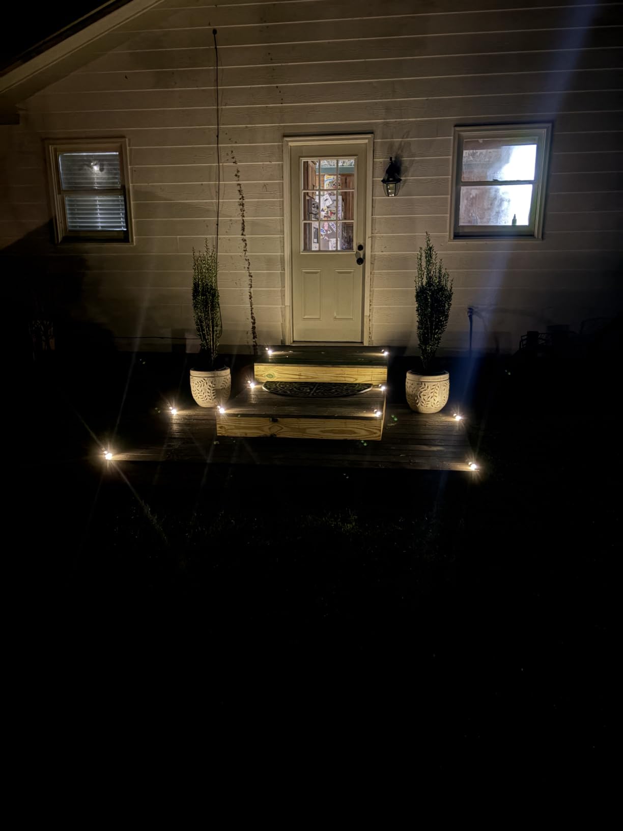 SOLPEX Solar Deck Lights 12 Pack, Waterproof Led Lights, Warm White | Solar LED Lights for Outdoor Deck Step Stairs, Step, Fence, Yard, Patio, and Pathway customer photo 1