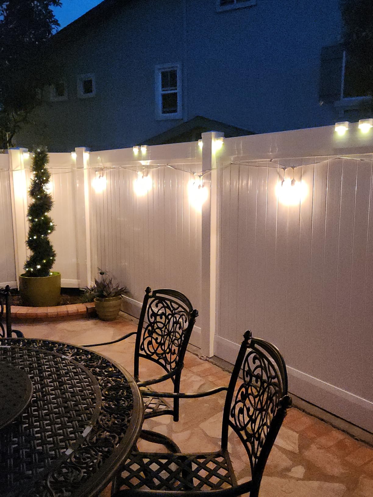 SOLPEX Solar Deck Lights 12 Pack, Waterproof Led Lights, Warm White | Solar LED Lights for Outdoor Deck Step Stairs, Step, Fence, Yard, Patio, and Pathway customer photo 2