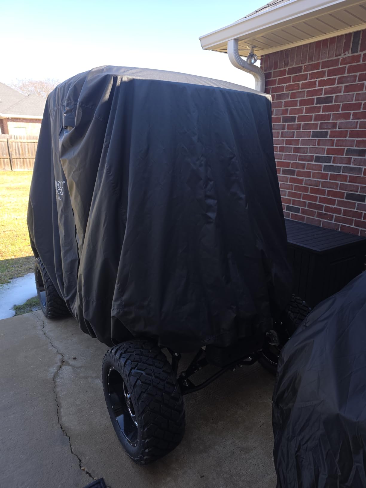 10L0L Heavy Duty 650D Golf Cart Cover for 2/4/6 Passengers EZGO, Club Car and Yamaha, All Weather Outdoor Protection Weatherproof customer photo 2