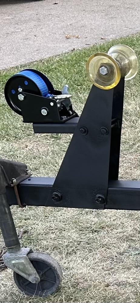 Boat Trailer Winch 1600LBS with 26ft Strap | 4:1 Gear Ratio Hand Crank Winch, 2-Way Ratchet Heavy Duty Steel Winch for Boat, Jet Ski, ATV, Trailer customer photo 2