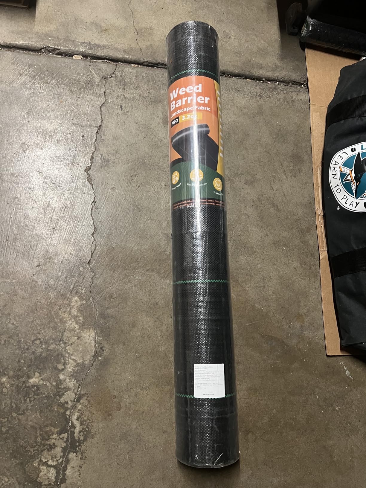 iropro 4ftx300ft Weed Barrier Fabric 3.2oz Landscape Fabric Heavy Duty, Woven Weed Barrier Control Cloth, Landscaping Fabric for Underlayment, Gardening Ground, Driveway Weed Block Cover Mat customer photo 2