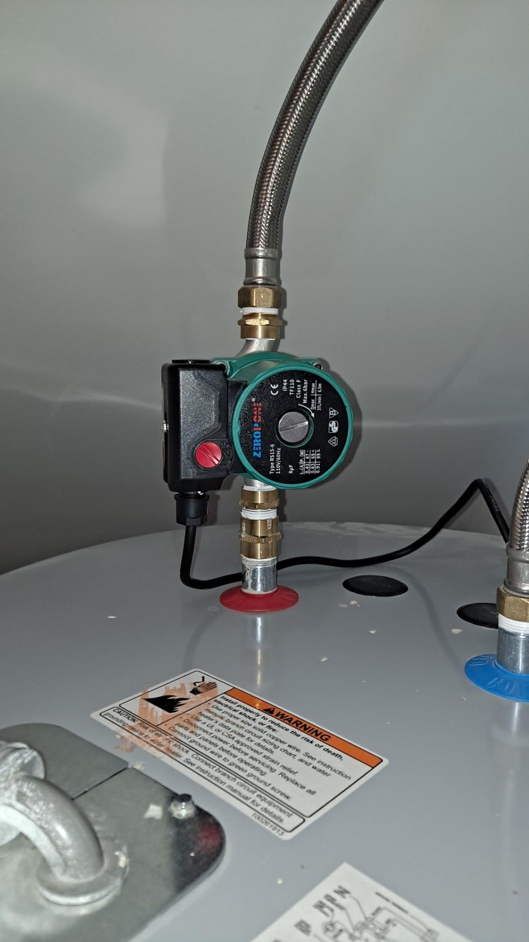ZeroPone Recirculating Pump 93W for Electric Water Heater System customer photo 2