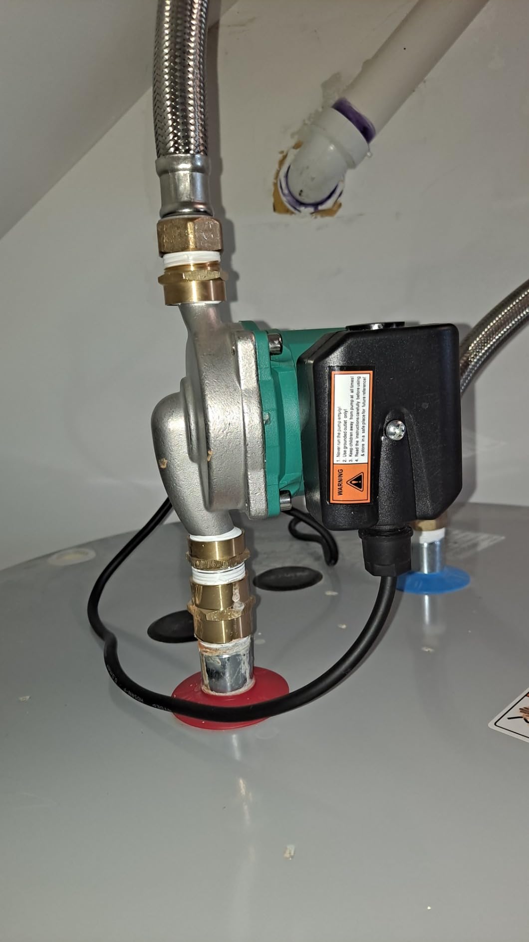 ZeroPone Hot Water Recirculating Pump 120W for Electric Water Heater System customer photo 1