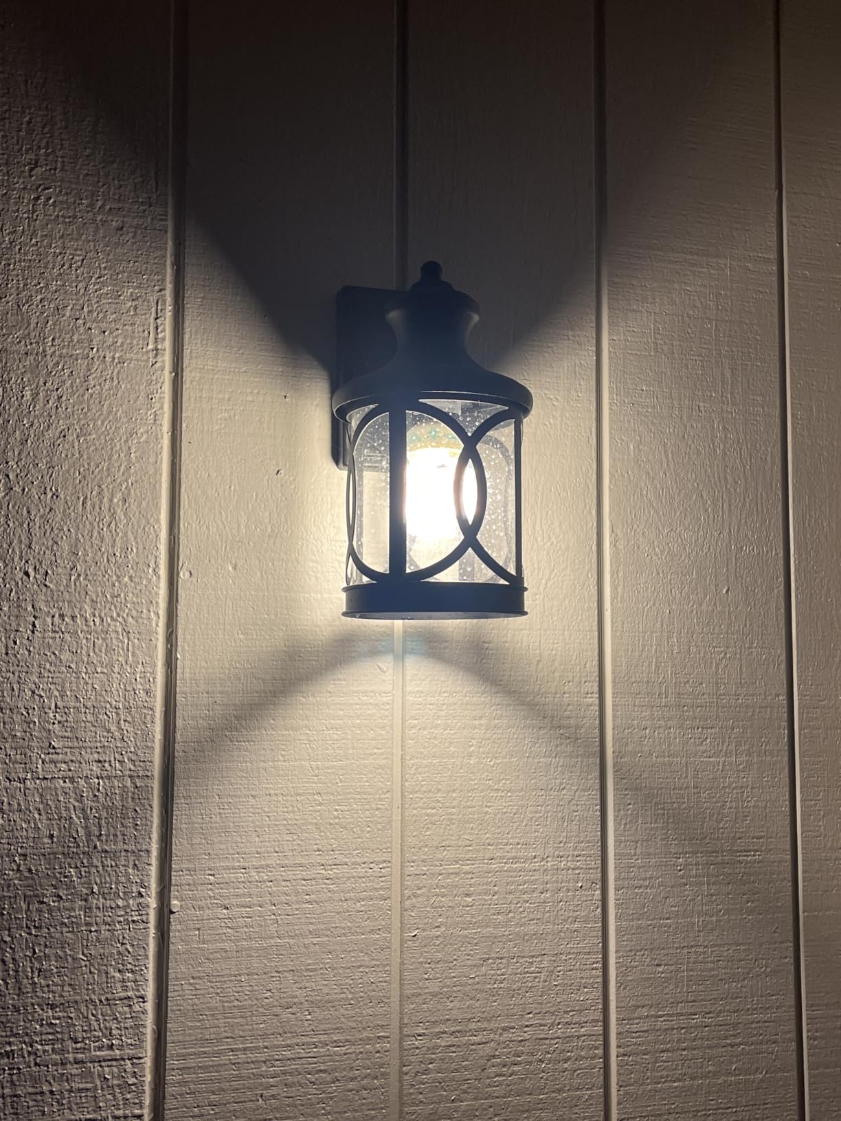 2-Pack Outdoor Wall Lights, Porch Lights, Waterproof Outdoor Wall Sconce, Exterior Light Fixtures Matte Black with Clear Glass Shade for House Garage Patio Front Door Balcony customer photo 2