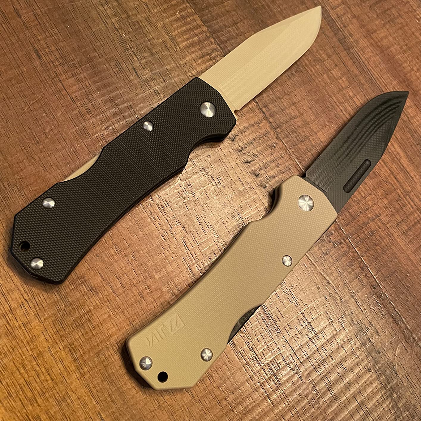 JIN Alpha Safe Pocket Knife, DIY Making Kit, Fake Knives for Starters, Dull G10 Blade, Folding EDC, Purple G10 Handle, Camping Tool customer photo 1