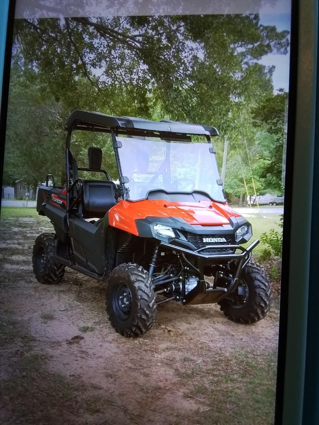 Scratch-Resistant Full Front Windshield Compatible with 2014-2026 Pioneer 700 700-4, UV-Resistant Hard-Coated PC Windscreen Clear Windshield (Fits Most Roof) customer photo 1