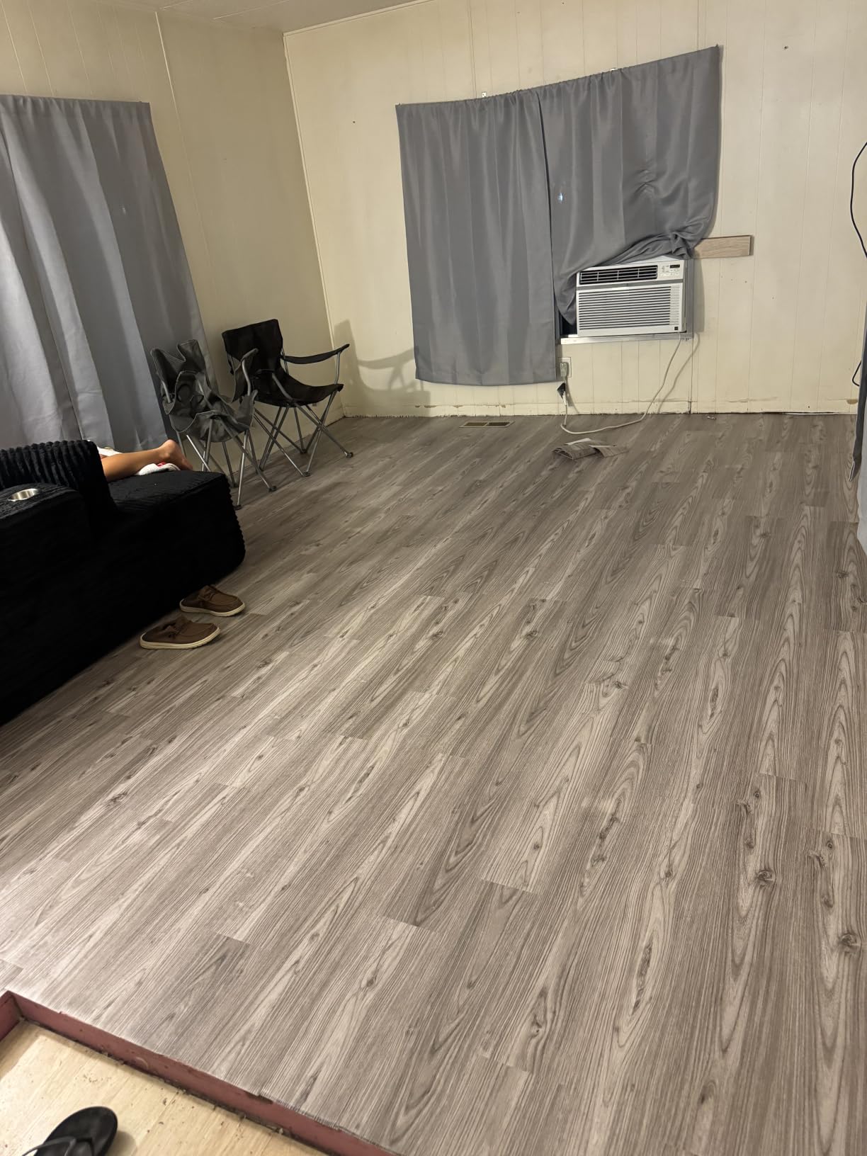 Lareko Peel and Stick Floor Tile, Waterproof Vinyl Plank Flooring | 36-Pack 54 Sq.Ft, Self-Adhesive Laminate Vinyl Tiles, Realistic Wood Grain for DIY Bathroom, Laundry Room & Rental Upgrades customer photo 1