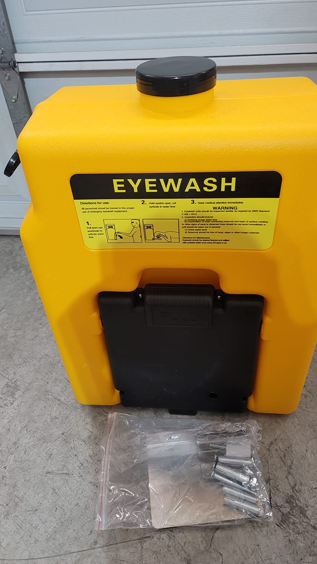 Portable Eyewash-Station Emergency OSHA-Approved Yeipower - Wall Mounted Eye Wash 14 Gallon customer photo 2
