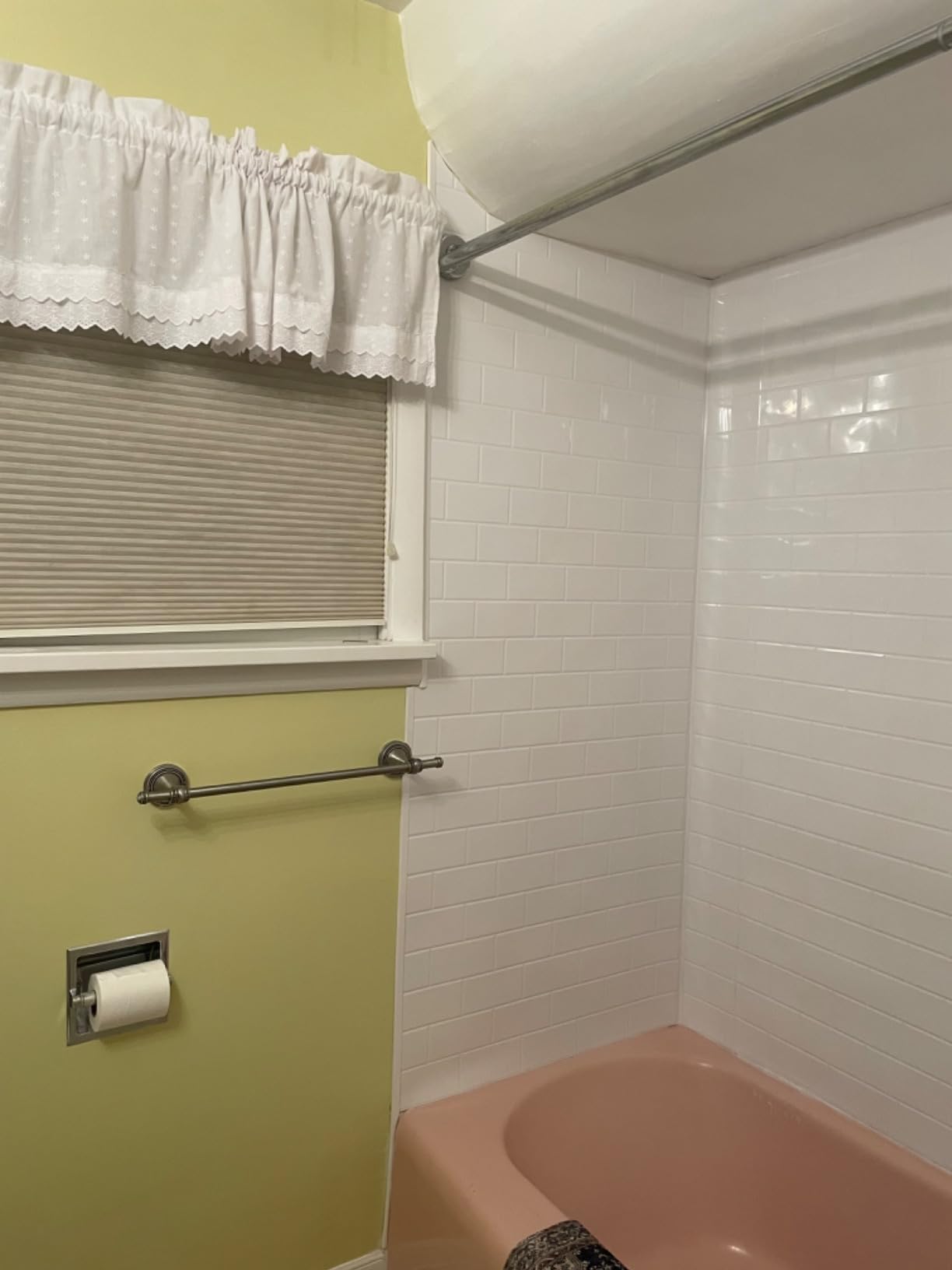 From Plain To Beautiful In Hours 133-WT-SUB-KIT Subway Tub and Shower Wall Panels Surround, Gloss White, 96 Square Feet customer photo 2