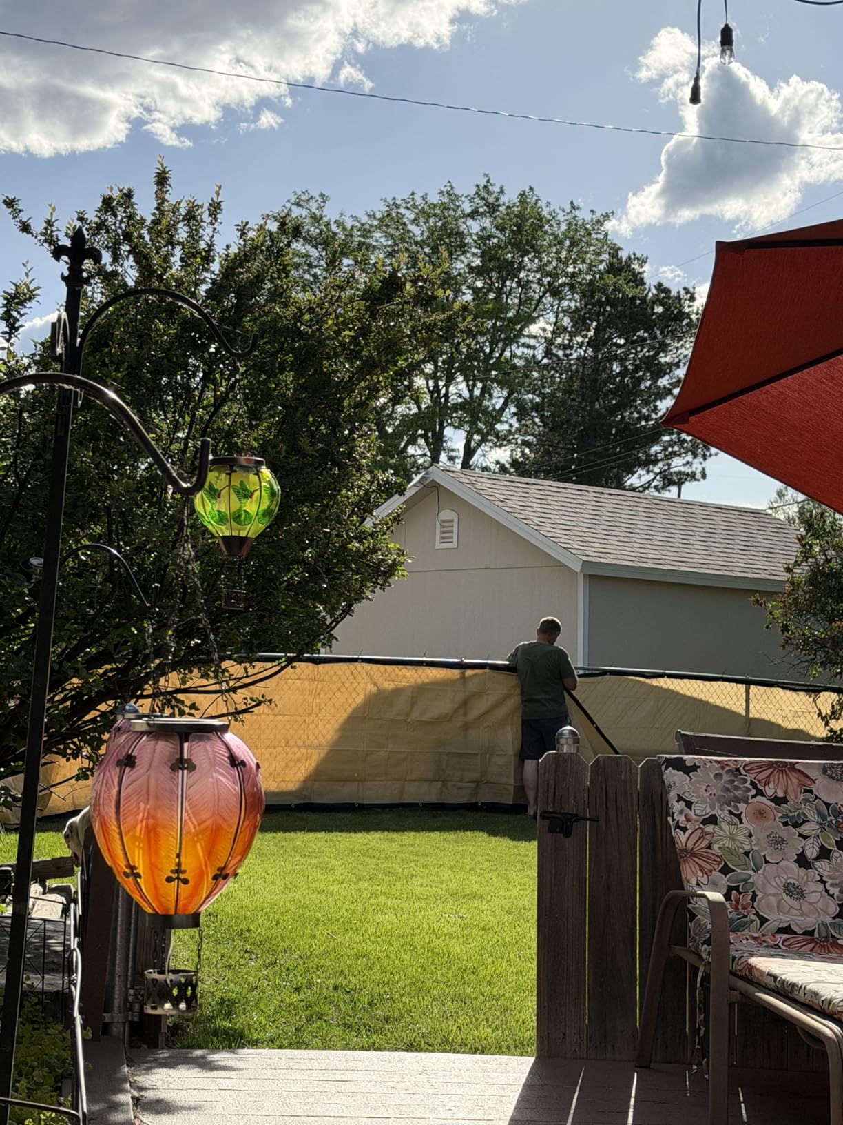 Privacy Fence Screen 6' x 50', Heavy Duty 170GSM HDPE Mesh, 95% Privacy customer photo 2