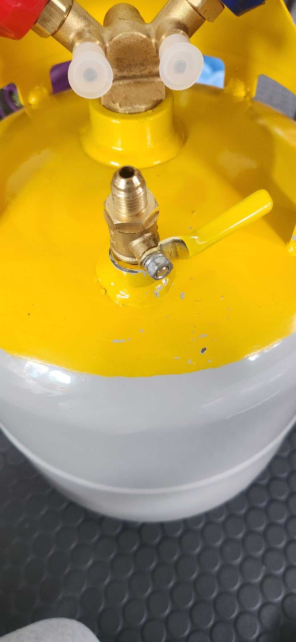 FAHKNS Refrigerant Recovery Tank 30 LB without Float Switch for R12, R22, R134A etc customer photo 2