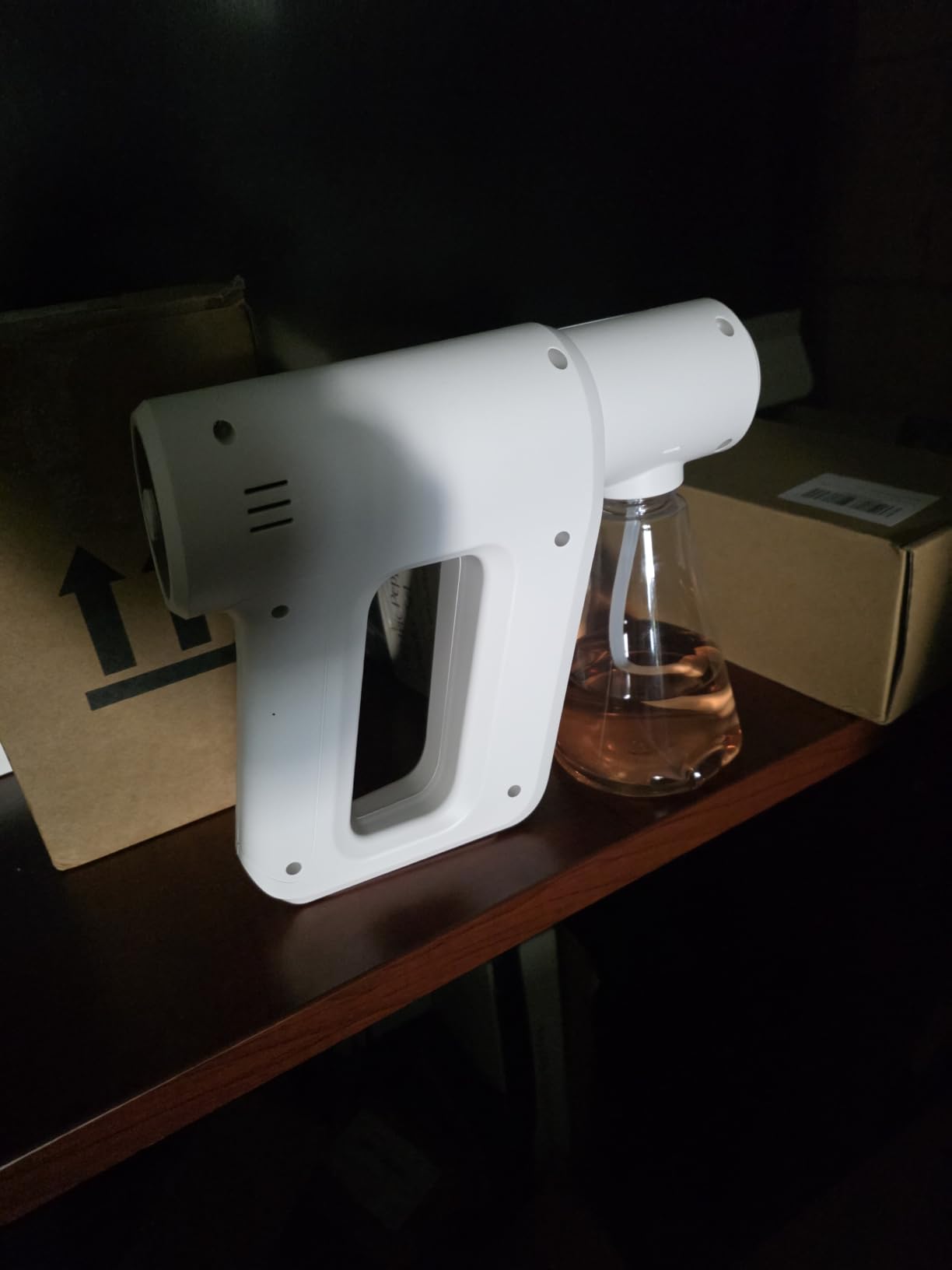 Atomizer Sprayer, Rechargeable ULV Nano Sprayer with Blue Light, Electrostatic ULV Atomizer Sprayer, Electrostatic Portable Sprayer customer photo 1