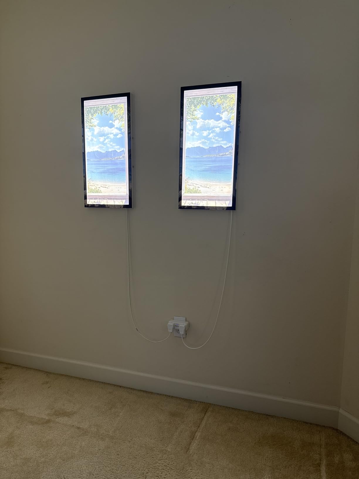 1x4 LED Flat Panel Light Surface Mount 2-Pack, 40W/4980LM, 5CCT 3000K/3800K/4500K/5200K/6000K Selectable, Flush Mount Ceiling Light for Kitchen, Garage, Hallway, Office, ETL customer photo 1