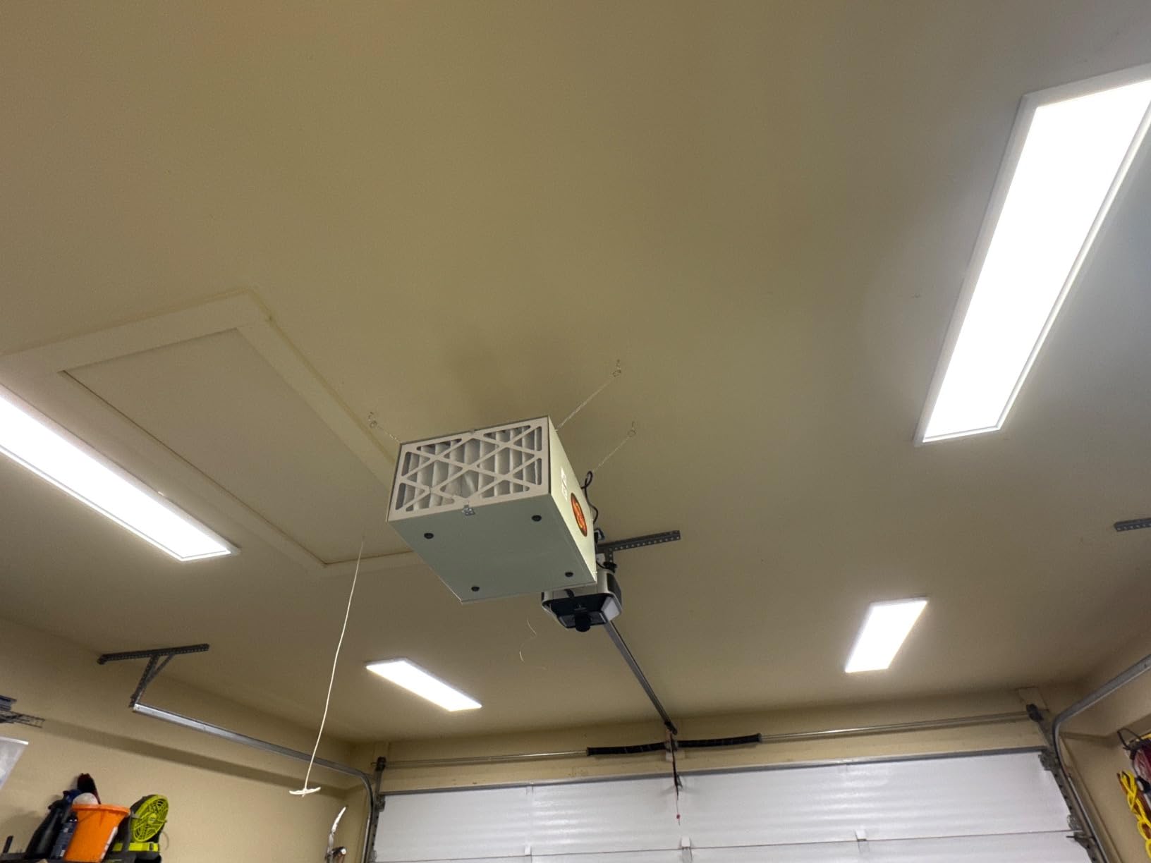 1x4 LED Flat Panel Light Surface Mount 2-Pack, 40W/4980LM, 5CCT 3000K/3800K/4500K/5200K/6000K Selectable, Flush Mount Ceiling Light for Kitchen, Garage, Hallway, Office, ETL customer photo 2