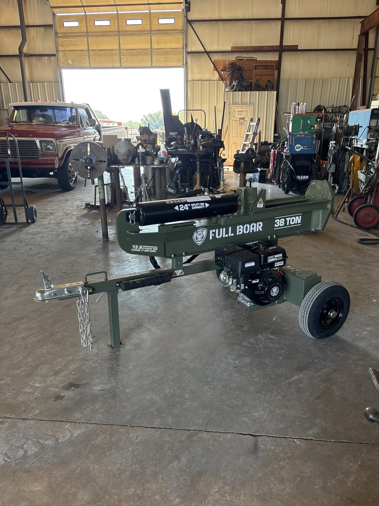 38 Ton Log Splitter-Full Boar Engine 306cc customer photo 2