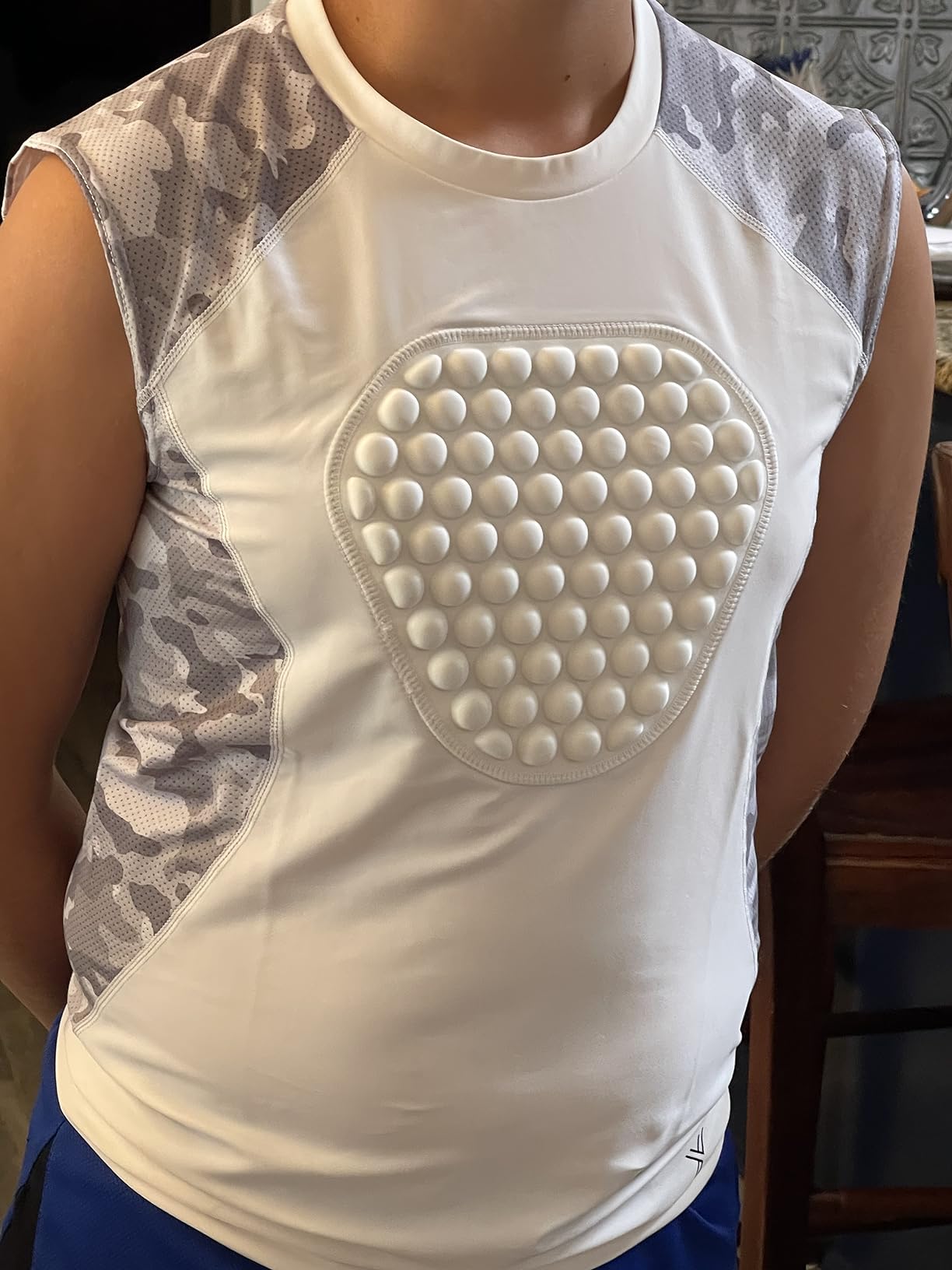 Youper Adult Padded Chest Protector Shirt, Heart-Guard/Sternum Protection for Baseball, Football, Lacrosse & Goalies customer photo 1