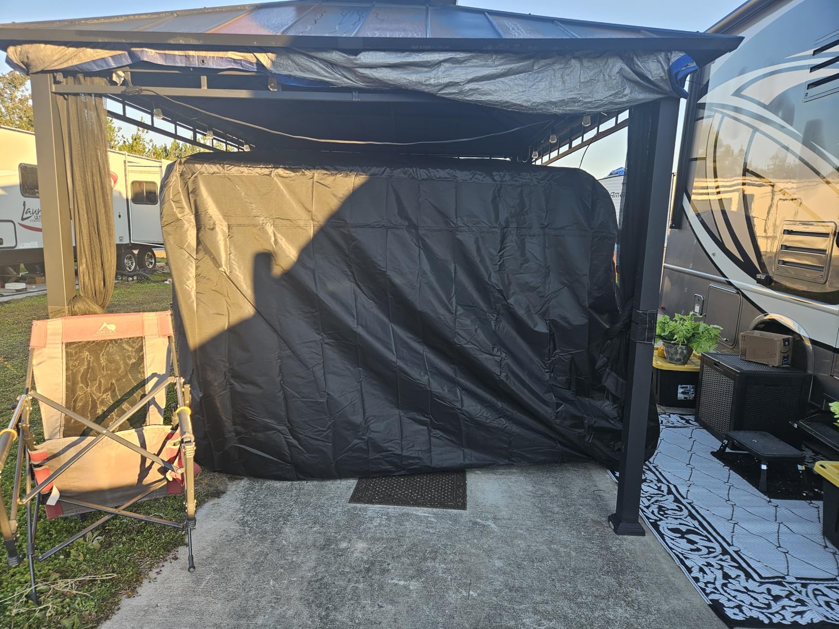 Golf Cart Cover 2/4/6 Passenger Extended Roof Waterproof Outdoor Weatherproof Cover customer photo 2