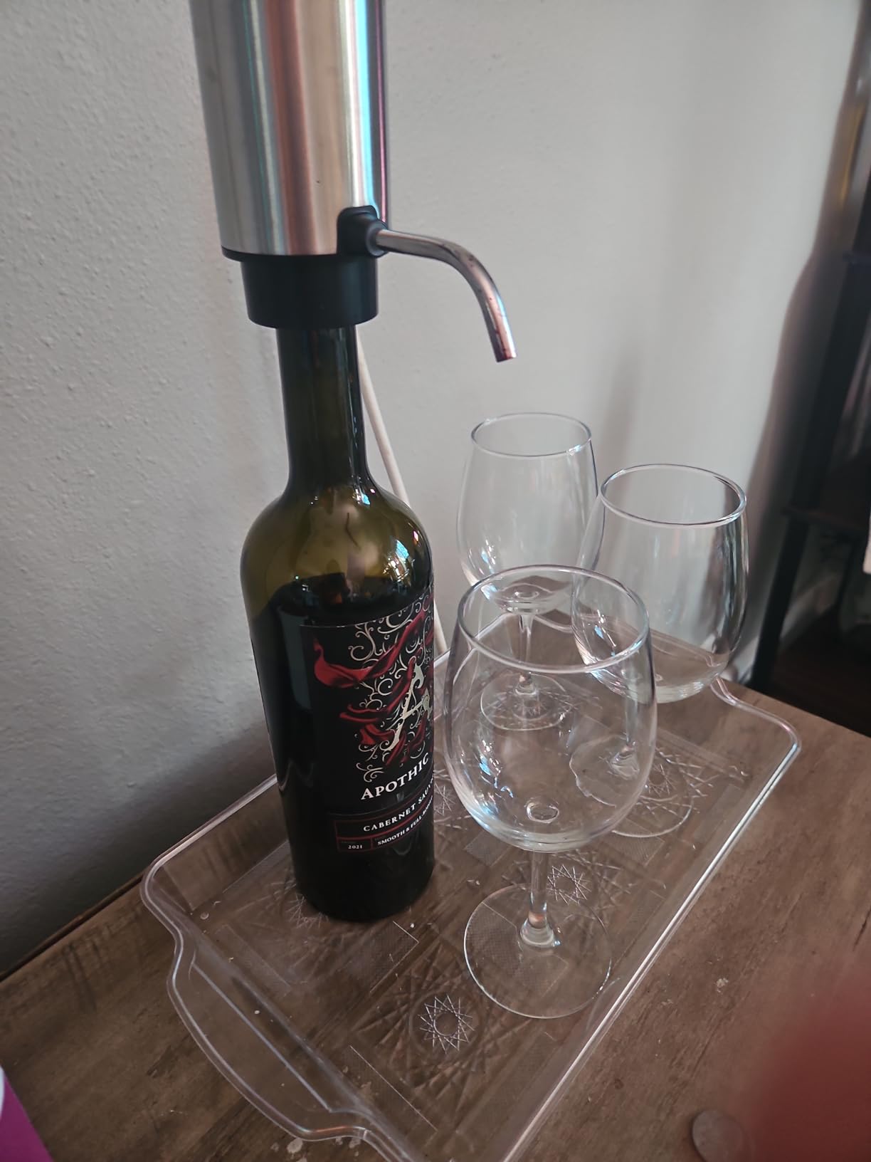 Electric Wine Aerator Pourer One Touch Wine Accessories Rechargeable 2-in-1 Automatic Wine Decanter Stainless Steel Wine Dispenser Gifts for Wine Lovers customer photo 1
