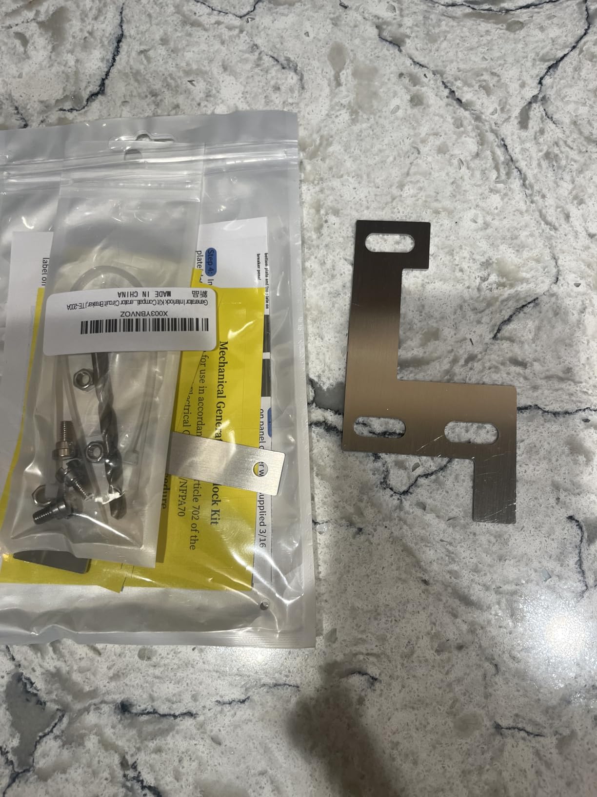 Generator Interlock Kit Compatible with Siemens, ITE, Gould Murray and Thomas and Betts 150 or 200 amp Panels customer photo 2