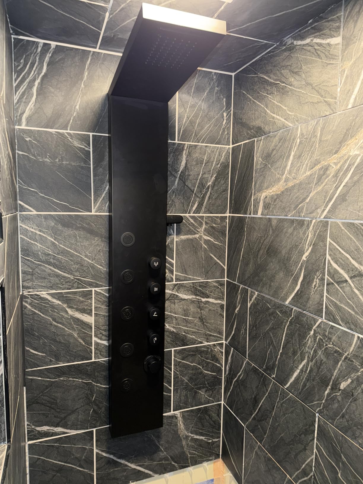 Homevacious Shower Panel Tower System with Rainfall Shower Head | 5 Body Jets and Handheld Shower Head Modern Massage Shower System Matte Black customer photo 1