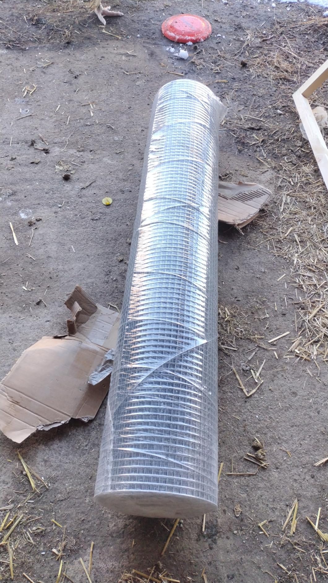 SANZEUS Hardware Cloth, 48in x 100ft 1/2in Mesh, 19GA Chicken Wire Fencing Hot-dip galvanized customer photo 1