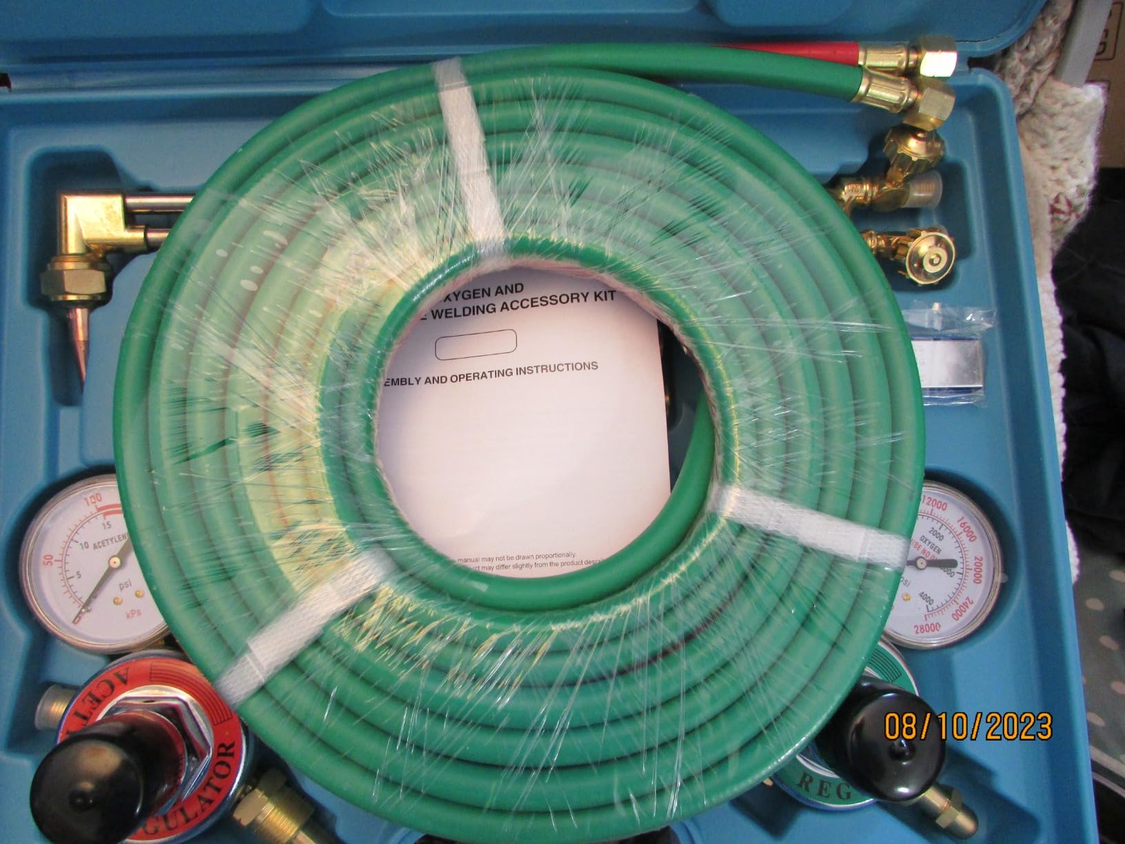 RX WELD Medium Duty Oxy Acetylene Cutting Torch Kit with Check Valves | CGA540 & CGA510 Regulator customer photo 1