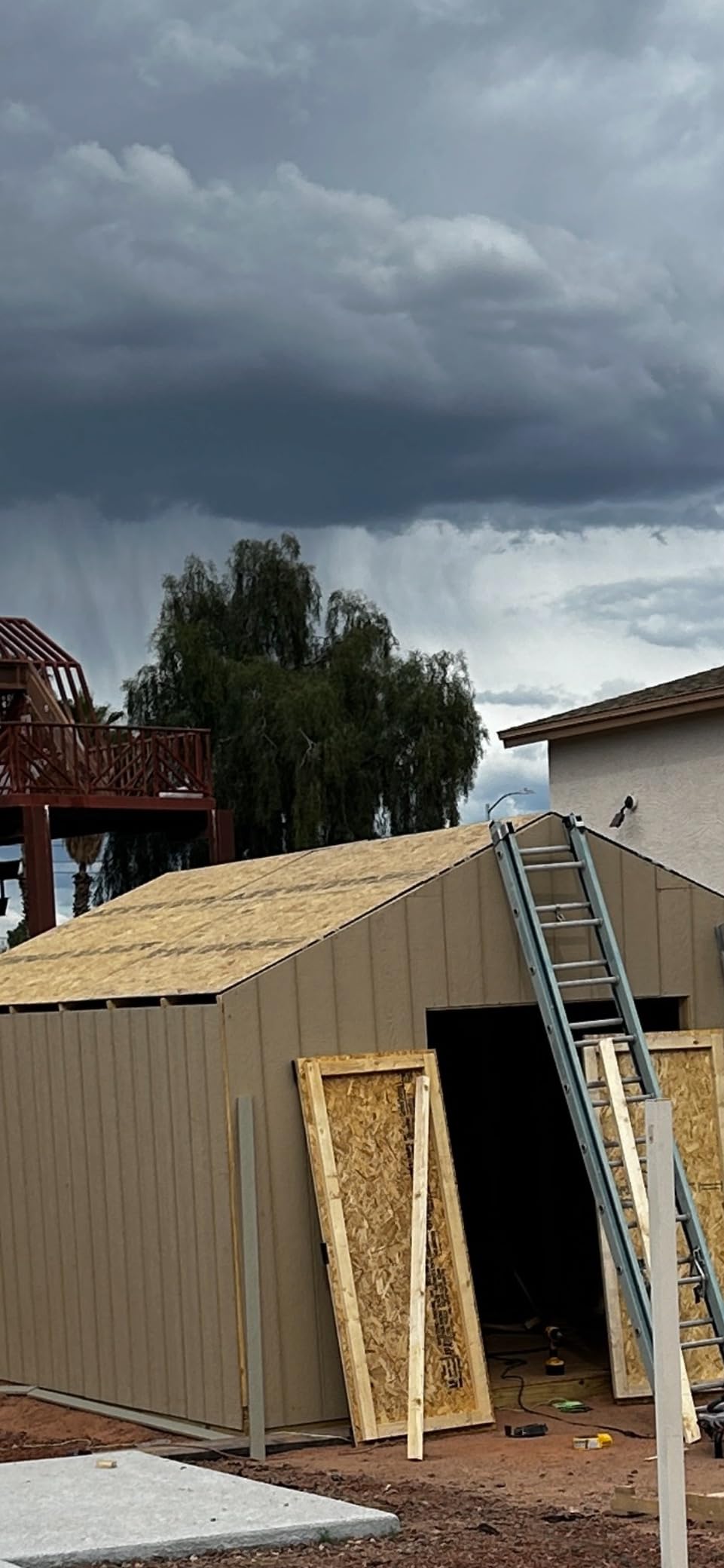 Little Cottage Co. 10x12 Value Gable Shed with Floor, Outdoor Wood Storage Do-It-Yourself Precut Kit customer photo 2
