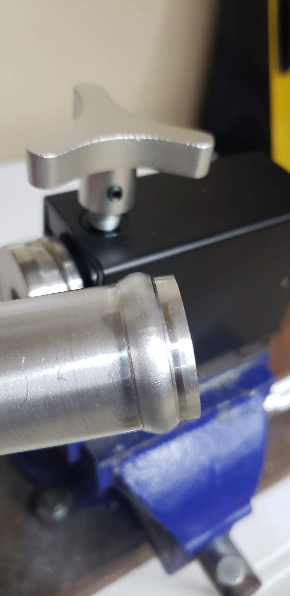 Tubing Beader Roller Tool 5/8 in for Intake Intercooler Pipe | 0.050 In wall | aluminum steel stainless tubing | vise-mounted manual crank customer photo 1