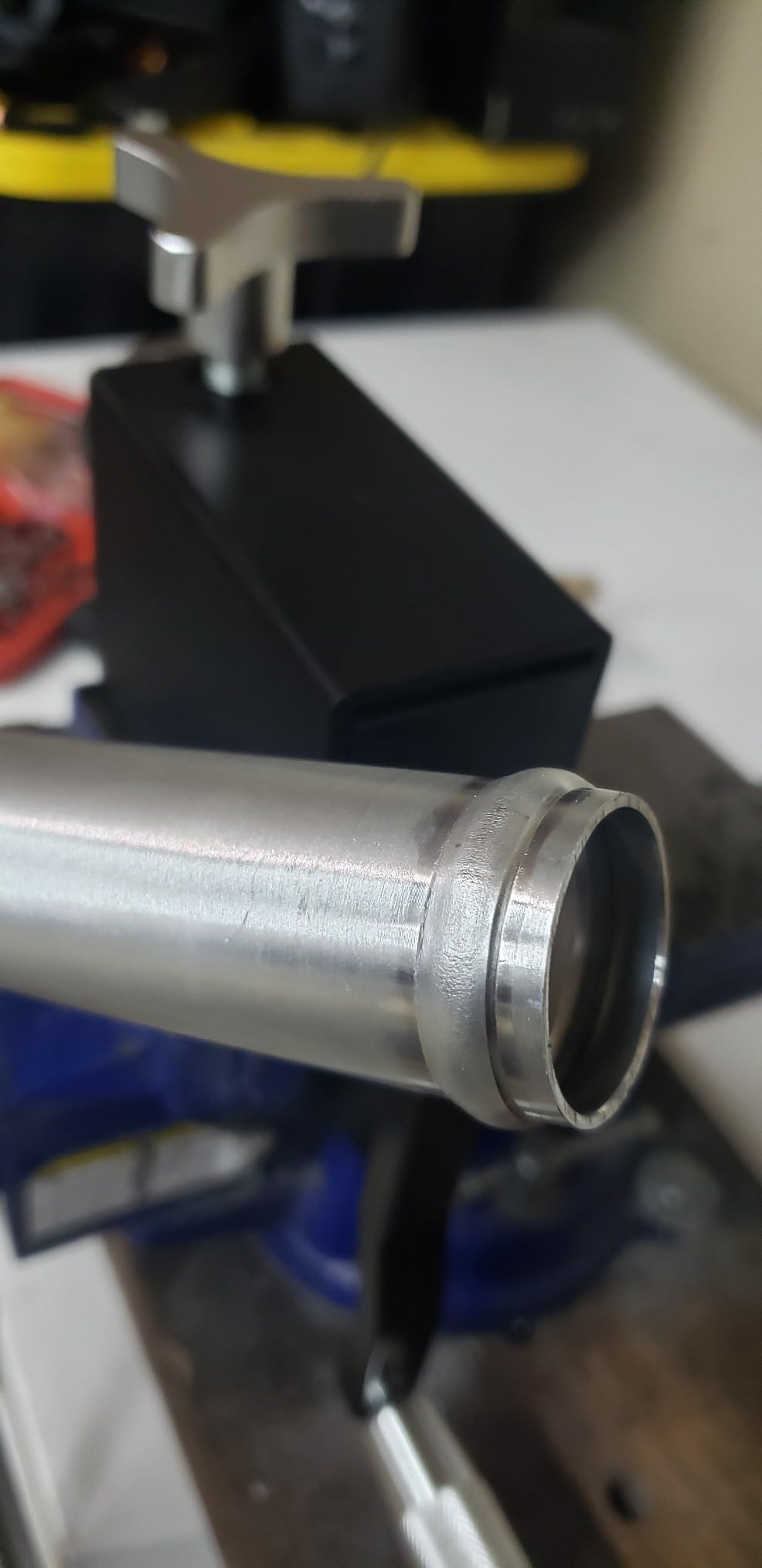 Tubing Beader Roller Tool 5/8 in for Intake Intercooler Pipe | 0.050 In wall | aluminum steel stainless tubing | vise-mounted manual crank customer photo 4