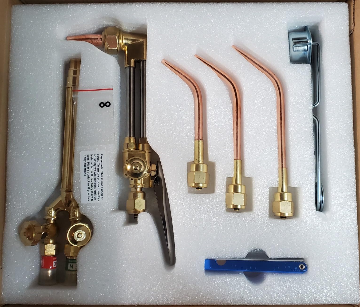 RX WELD 12 PCS Medium Oxy Acetylene Torch Kit, Check Valves | Welding Cutting Brazing Torch Set customer photo 2