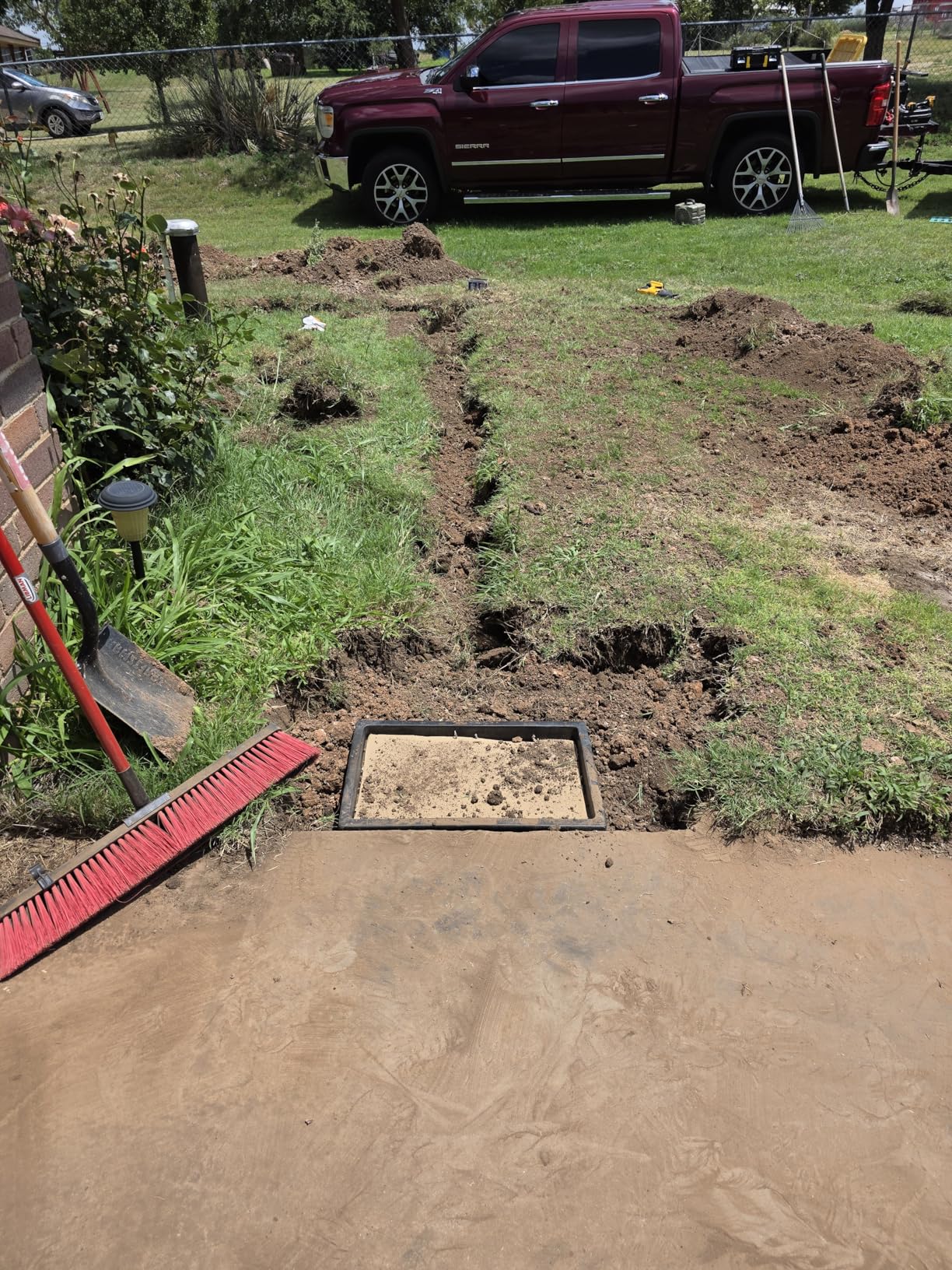 A15 18x18x24in. Catch Basin with Fiber Glass Grate | Large Capacity French Drain Debris Filter Basket Drainage Basin Without Reserved Hole Yard Downspout Lawn Pipeline customer photo 1