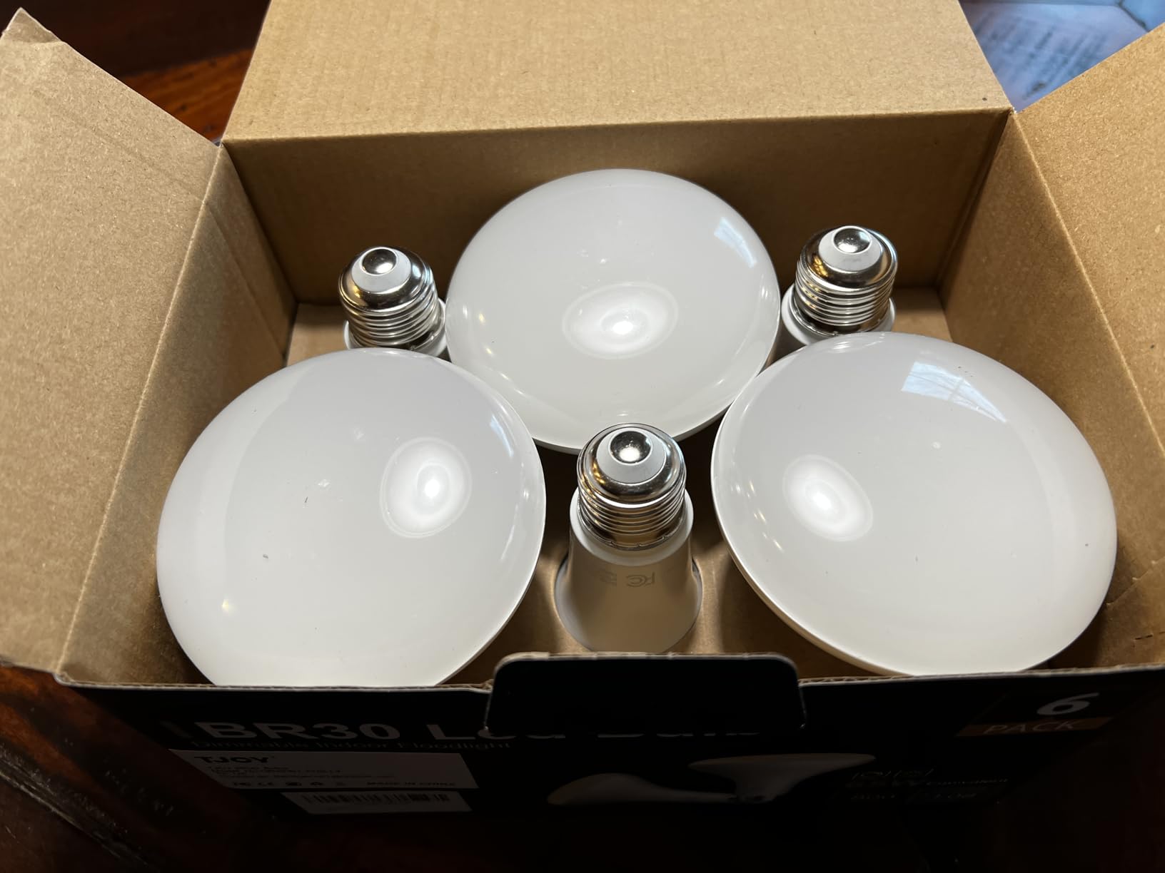 TJOY 12 Pack BR30 Flood Light Bulb Indoor, Soft White Recessed Light Bulbs | 65W Equivalent, Dimmable, 2700K Warm White, E26 Base Can Light Bulbs for Kitchen Ceiling, Replacement Incandescent, 9W, 800LM customer photo 2