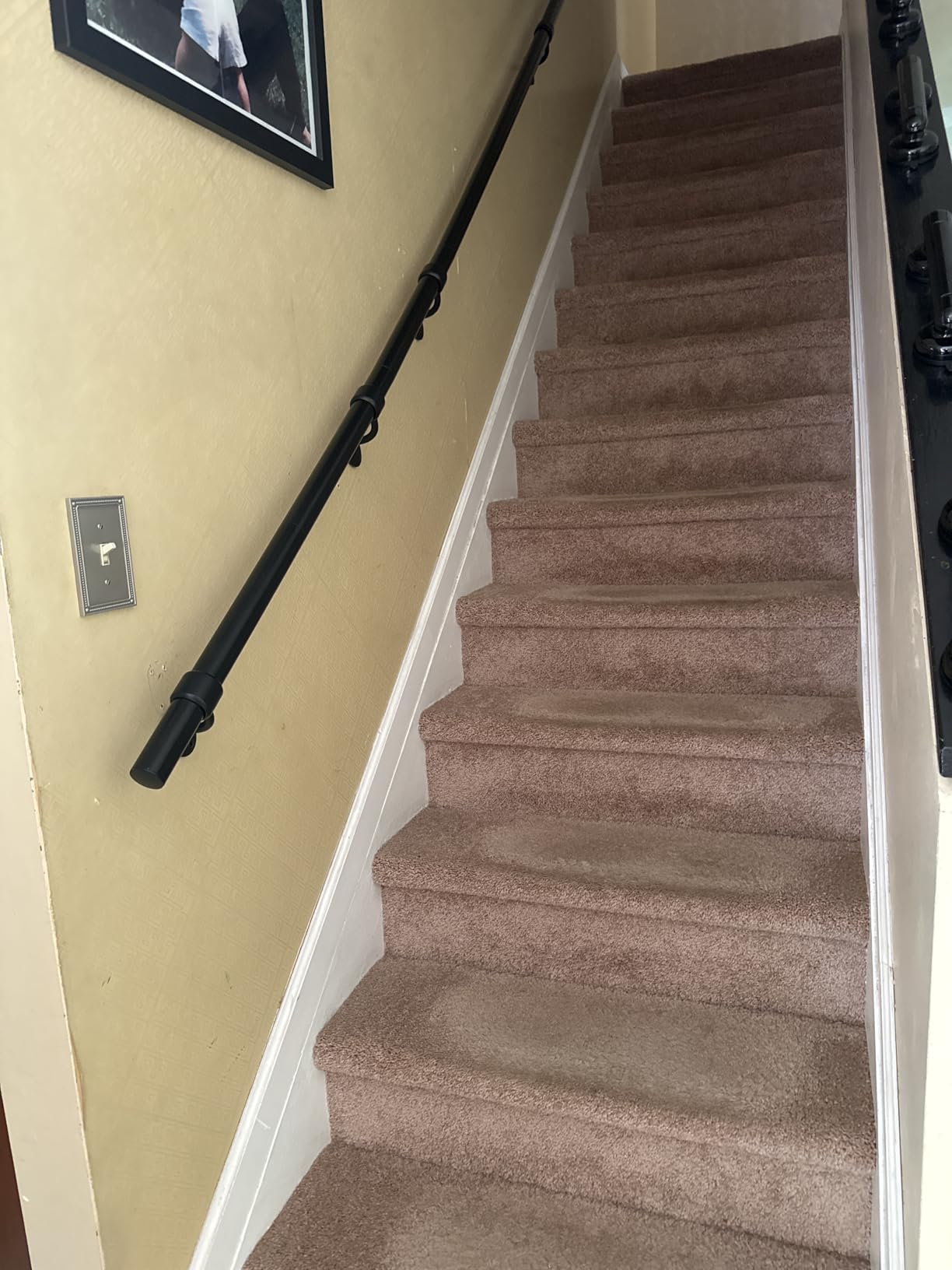 Stair Railing Indoor Metal Hand Rails for Indoor Stairs 1.5