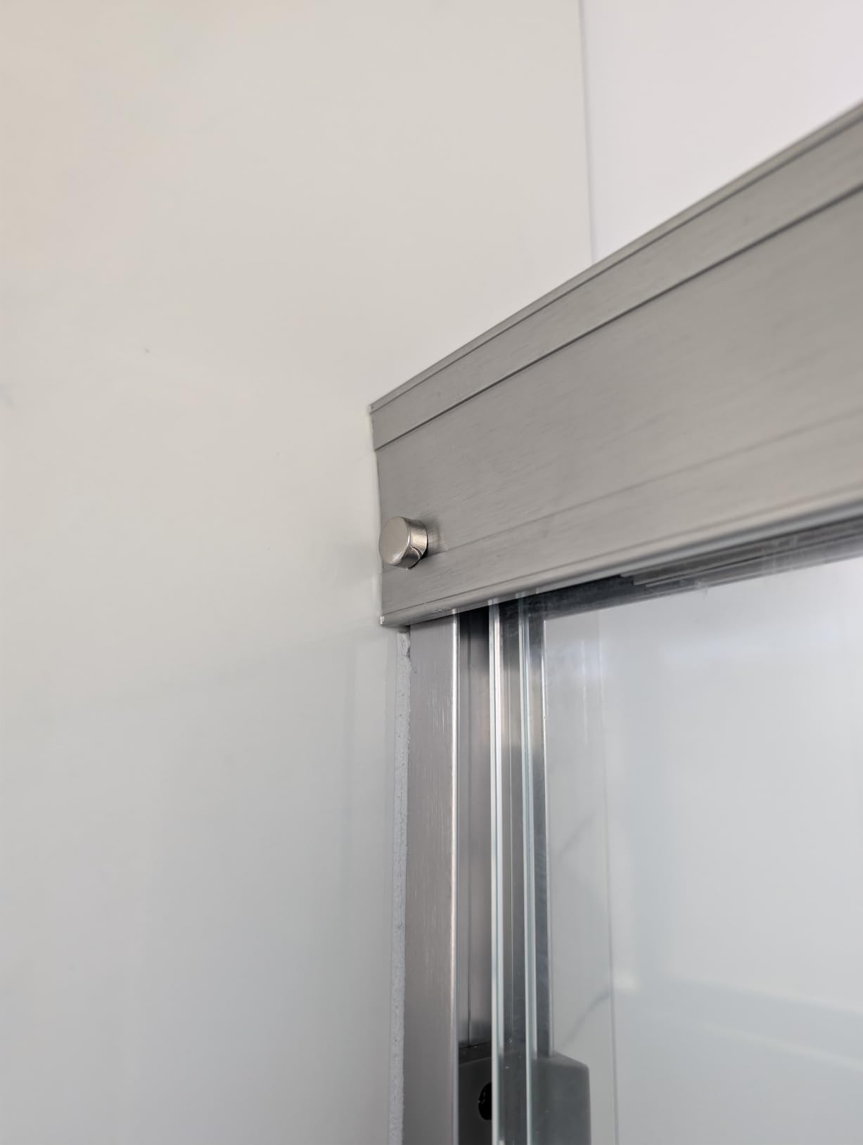 ELEGANT 58.5-60 in. W x 72 in. H Semi-Frameless Sliding Shower Door in Brushed Nickel, 1/4