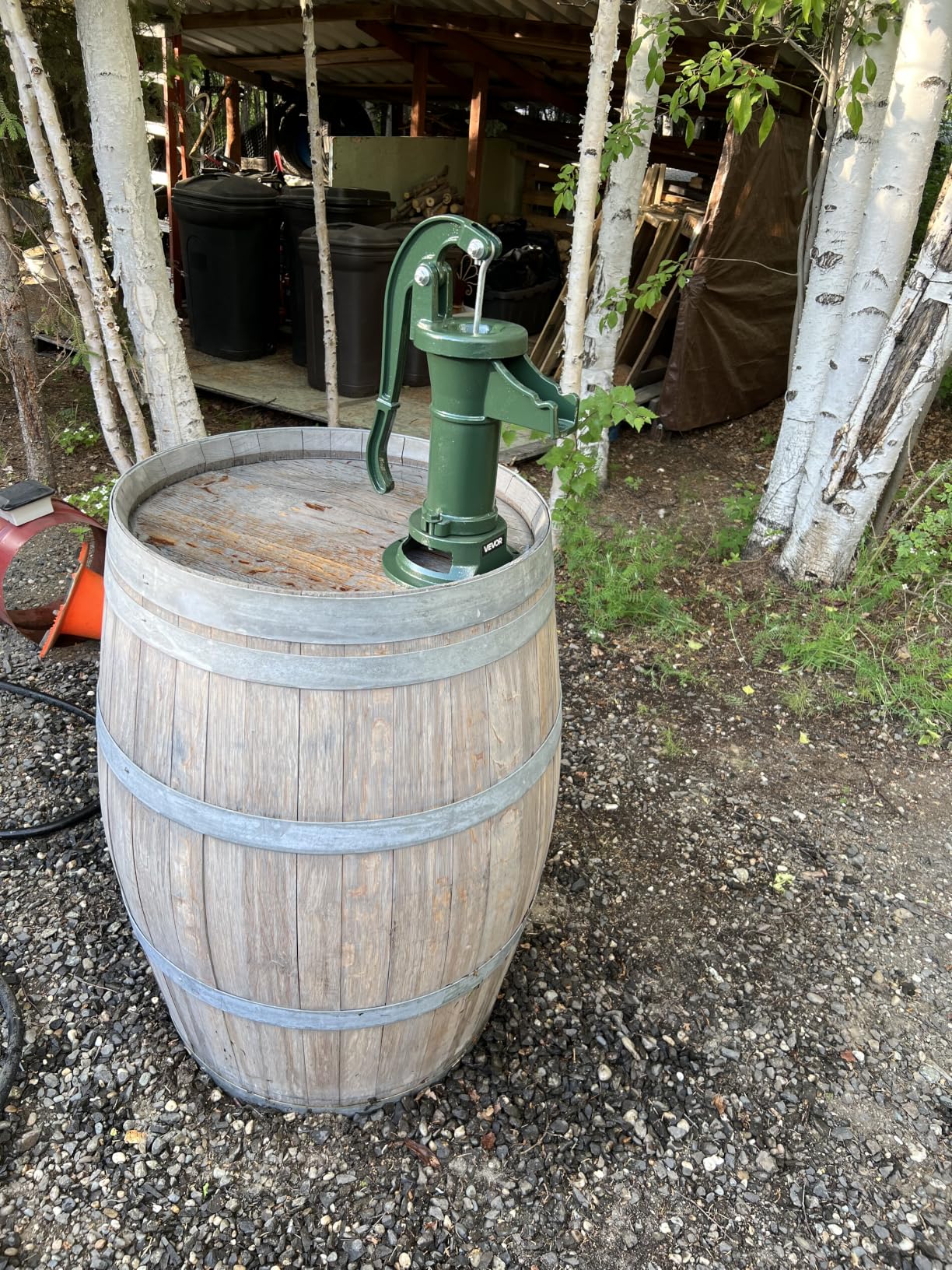 VEVOR Well Hand Pitcher Pump, 25 ft Maximum Lift, Antique Cast Iron Manual Hand Water Pump, NPT 1-1/4 in Connection customer photo 2