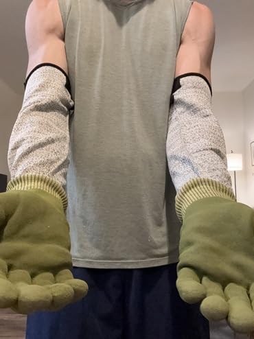 Schwer 2 Pairs Cut Resistant Gloves ANSI A6/A7 (Send Randomly) Cut Proof Work Gloves, Touchscreen, for Men and Women Used for Woodworking, Glass Cutting, Construction, Cargo Handling, Car Repair, L customer photo 2